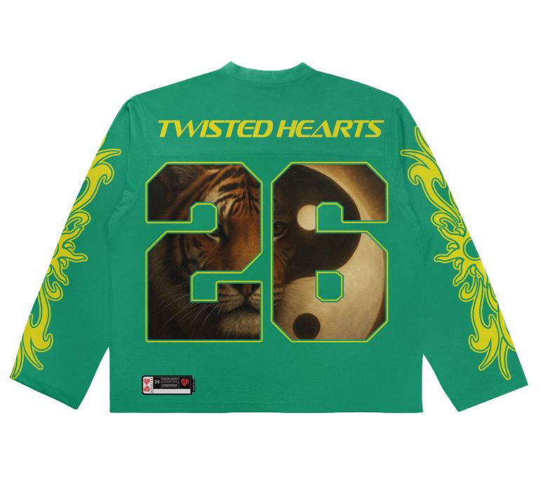 Twisted Hearts Long Sleeve Crop Top