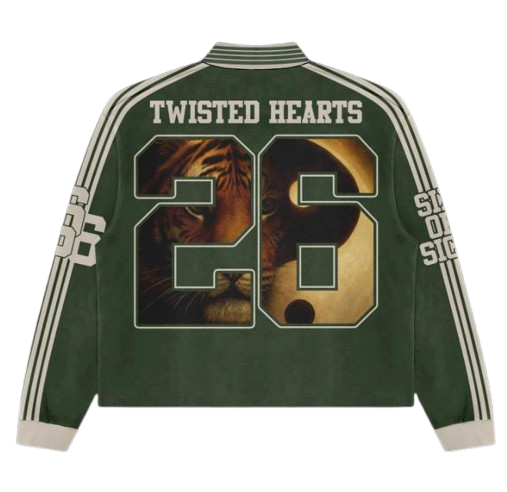Twisted Hearts Deep Green Patient Inscription Top